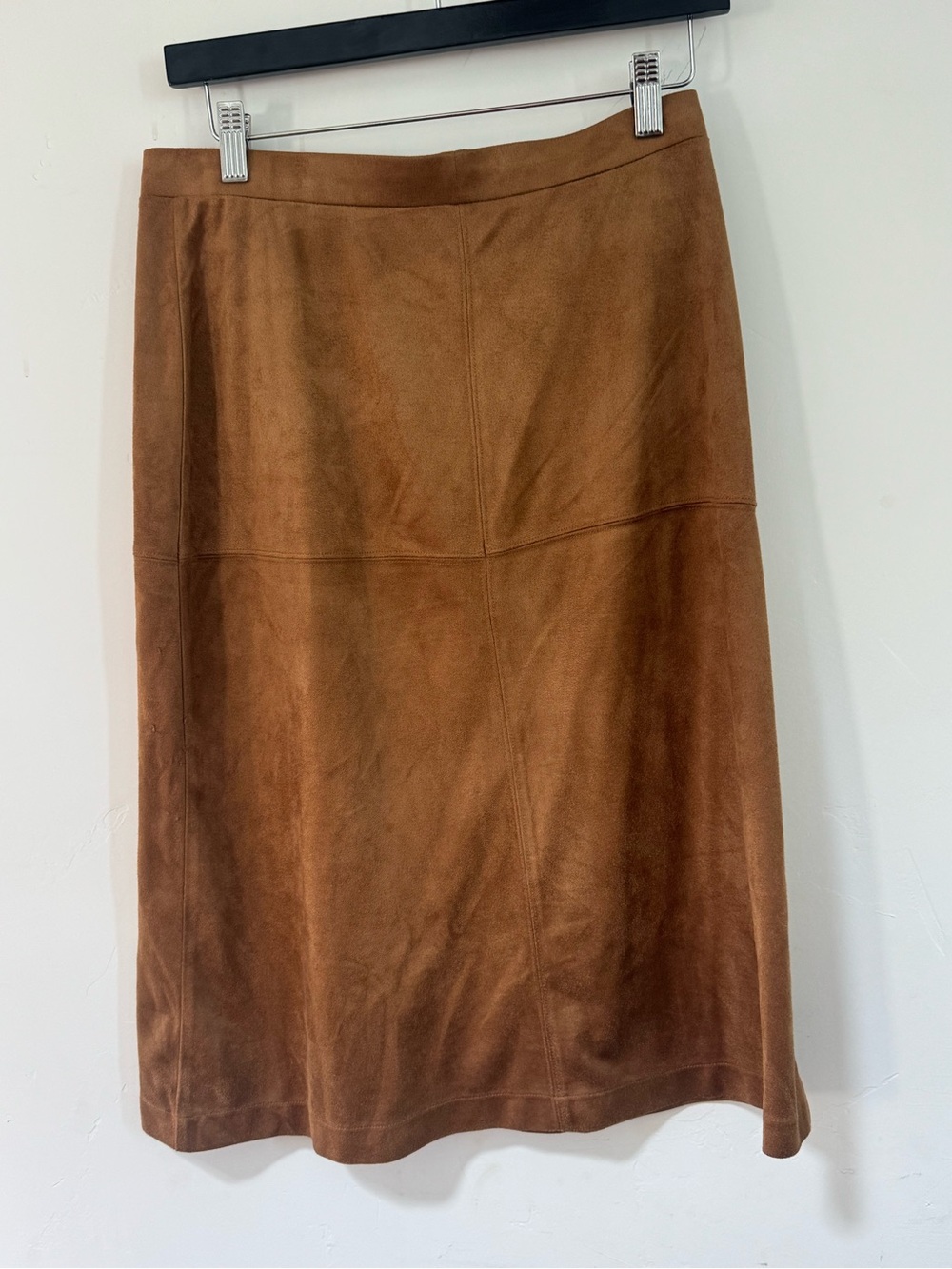 Women's Tan Suede Pencil Skirt
